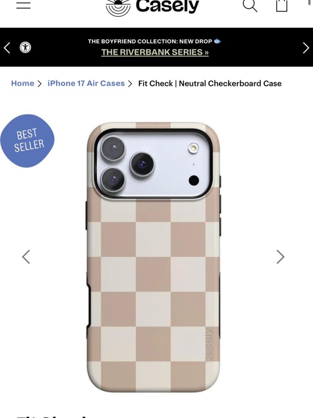Casely iPhone 17 Pro Case - Beige & Cream